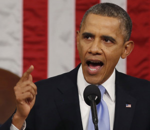 President Barack Obama delivers the State of Union address before a joint session of Congress in the House chamber Tuesday, Jan. 28, 2014, in Washington. (AP Photo/Larry Downing, Pool)